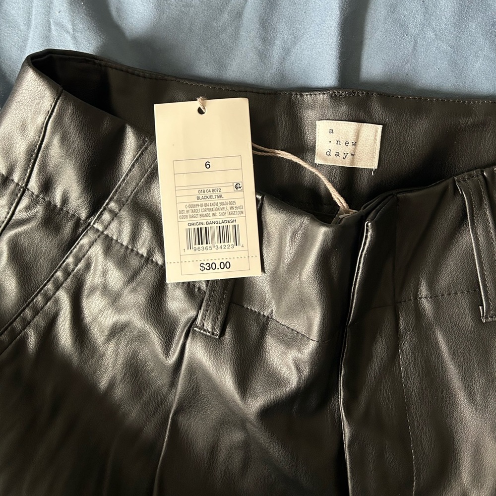 A new day leather pants, brand new with tags.